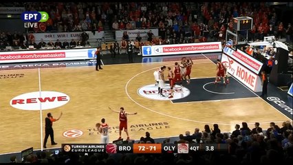 Μπάμπεργκ - Ολυμπιακός ο Σπανούλης χάνει τη μπάλα