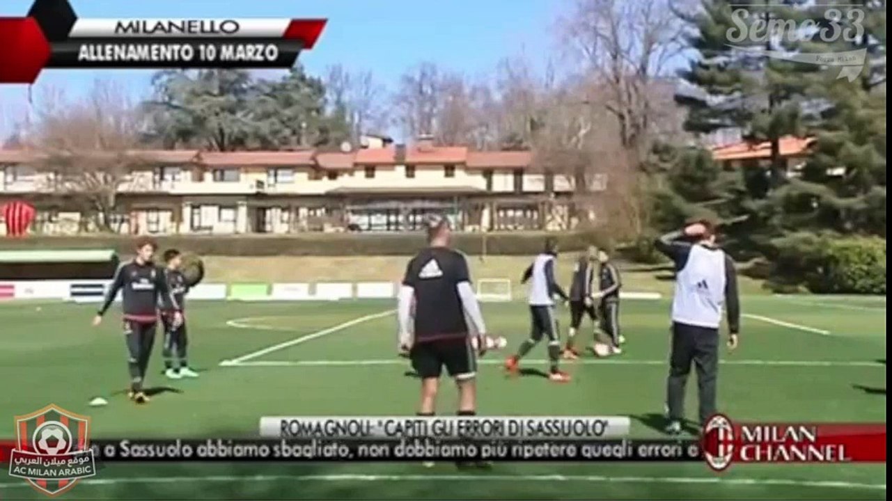 Milan training session 10.03.2016