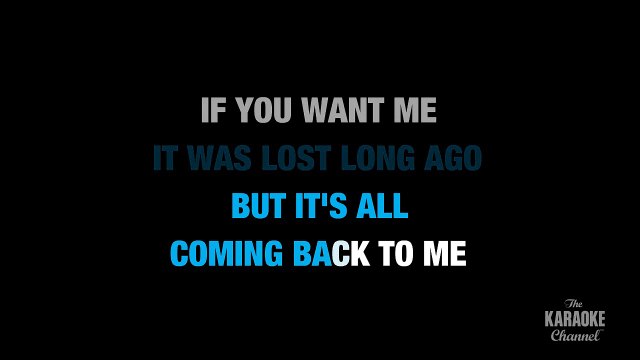 It's All Coming Back To Me Now in the Style of Celine Dion with lyrics (with lead vocal)