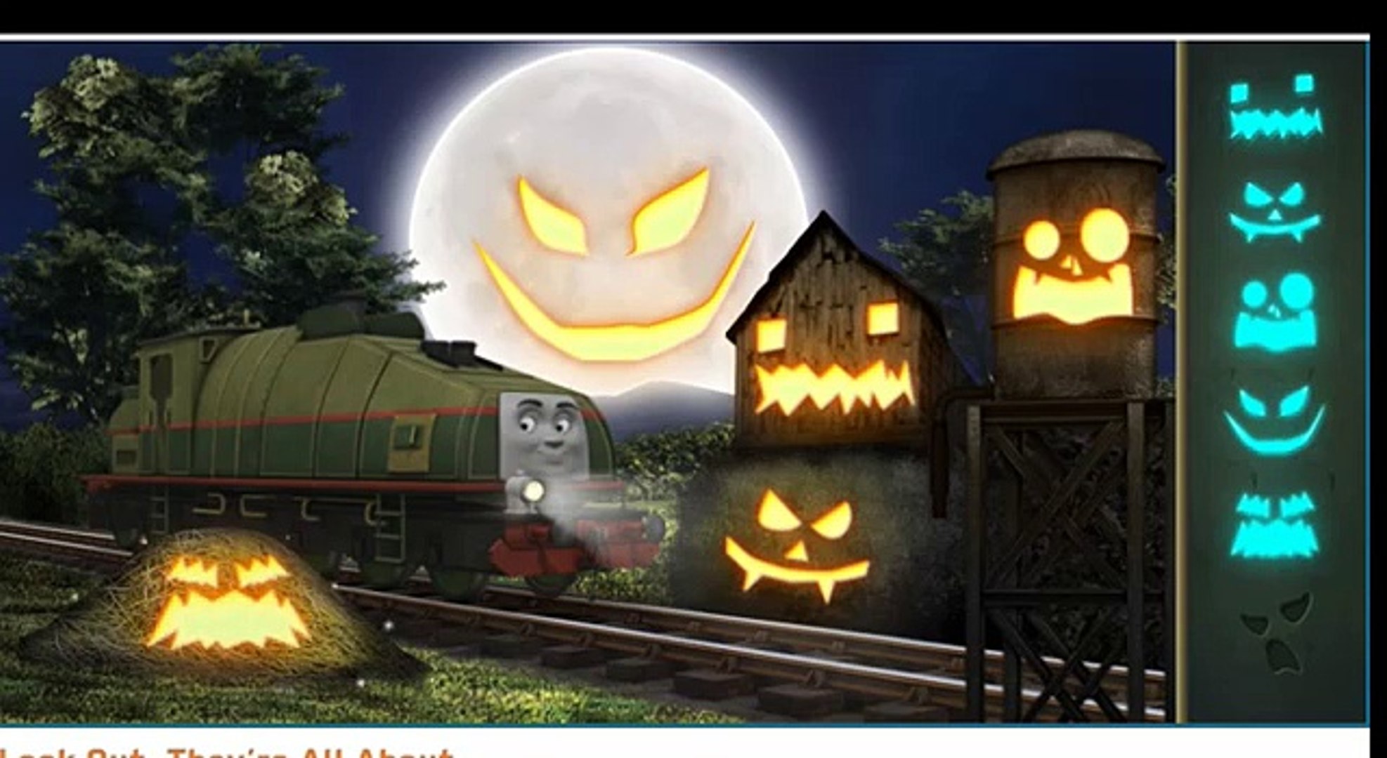 Thomas the Tank Engine! Monsters everywhere, hiding in the trees! Fun  gameplay for kids!