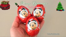 Christmas Kinder Surprise Unboxing Mickey Mouse Clubhouse Toys We Wish You Merry Christmas Song