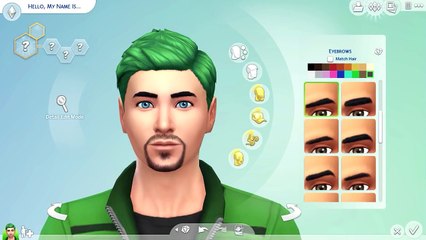 Making Markiplier and Jacksepticeye (Blue and Green Hair) - The Sims 4