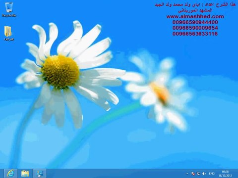 اظهار قائمة ابدأ في ويندوز 8