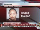 Woman arrested for hit and run in Tempe