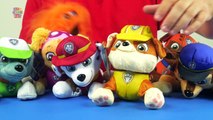 Paw Patrol Pup Pals Chase Marshall Skye Rubble Zuma Rocky Stuffed Toy Review Nickelodeon