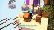 Minecraft pe 0.14.0 - Gameplay de skywars no server da Hypixel.