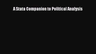 Download A Stata Companion to Political Analysis Ebook Free