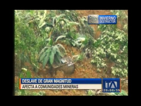 Deslave de gran magnitud afecta a comunidades mineras