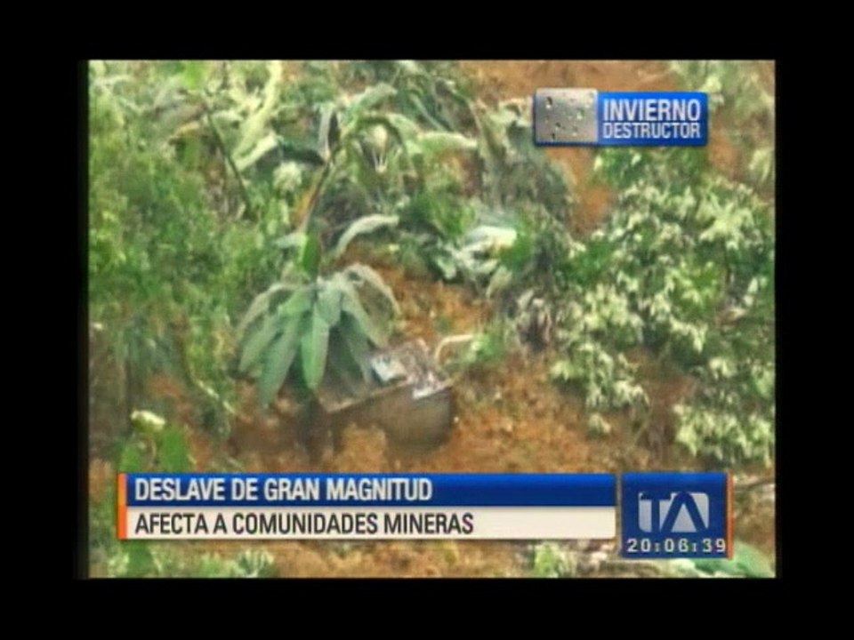 Deslave de gran magnitud afecta a comunidades mineras