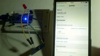 Iphone Bluetooth Control Arduino with HM 10 BLE