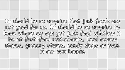 Junk Foods: They Are Not Limited To Fast-Food Restaurants - They May Be In Your Daily Supplements!