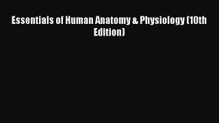 PDF Essentials of Human Anatomy & Physiology (10th Edition) Ebook