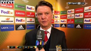 Liverpool 2 0 Manchester United Louis van Gaal Post Match interview