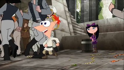 Phineas and Ferb:Star Wars - Isabella Kisses Phineas