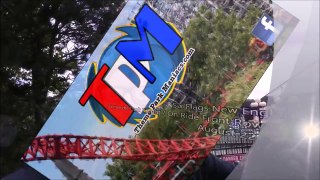 Six Flags New England: Batman the Dark Knight / On Ride Front Row POV / August 22, 2014 /