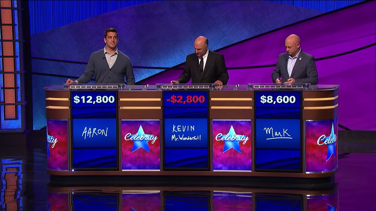 Celebrity Jeopardy! Winners Circle Aaron Rodgers - Dailymotion Video