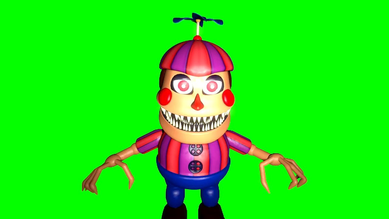 SFM FNAF 4 Nightmare Balloon Boy Jumpscare Greenscreen