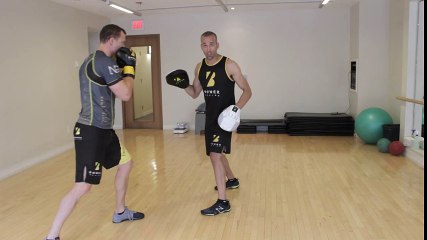 Boxing Combination Builder Series. Advance with double hook retreat