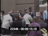 Biggies body leaving funeral home in bk 97