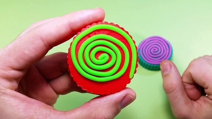 3 CupCake Spiral Chocolate Play Doh Form Minions on a Crocodile Kangoo Jumping Bunny Rabbi