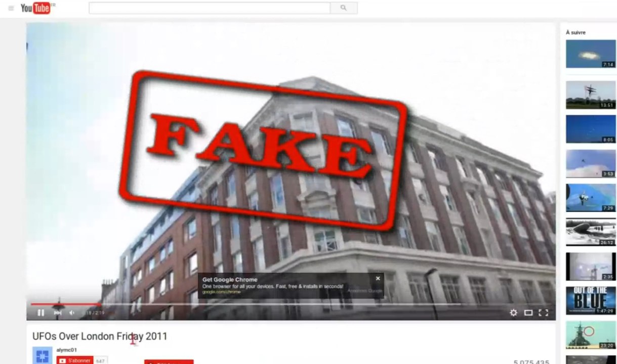 fake ufo london busted