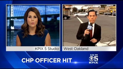 CHP Motorcycle Officer Hit By Car During High Speed Chase In Oakland