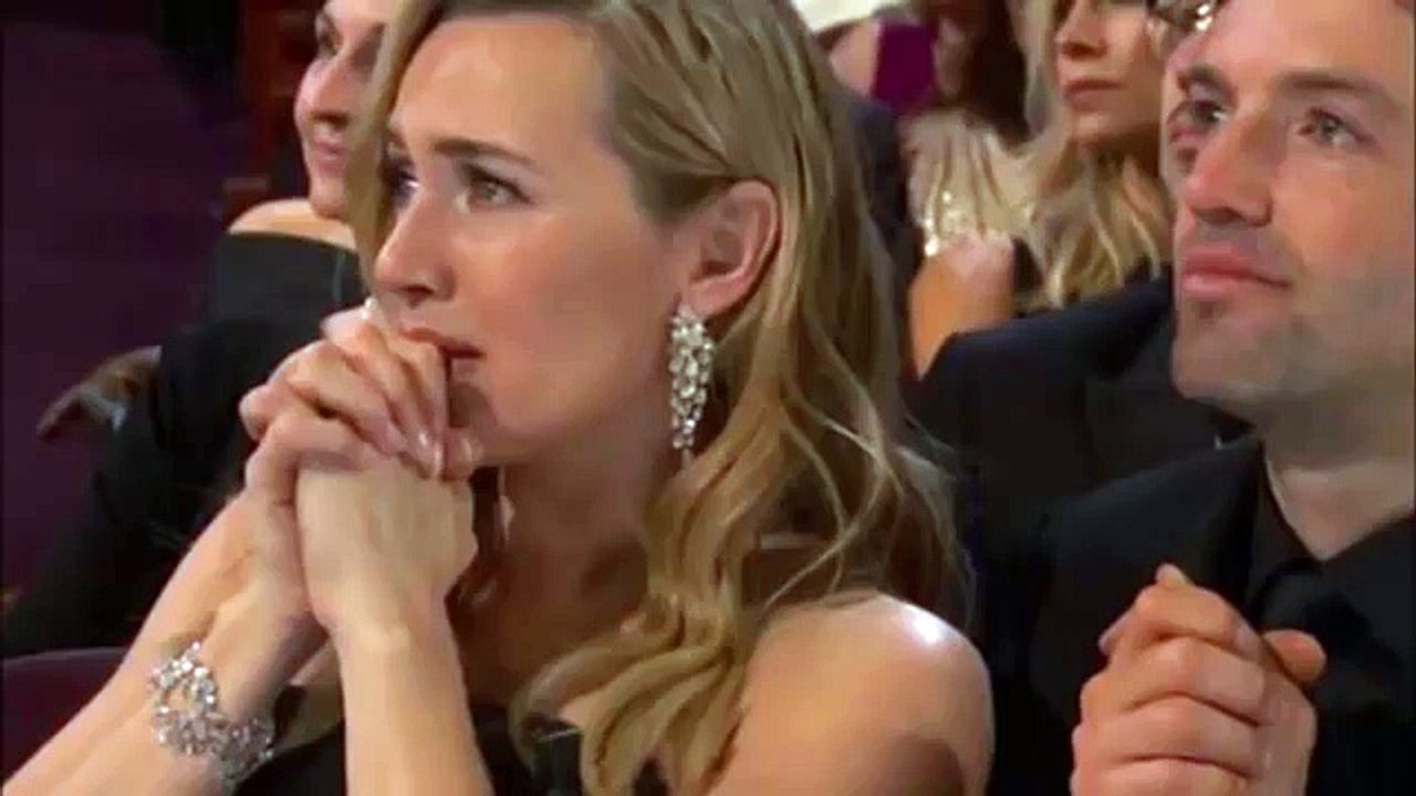 Kate Winslets reaction to Leos Oscar win is an awards highlight