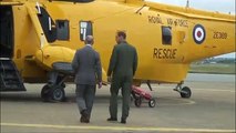 The Prince of Wales visits The Duke of Cambridge at RAF Valley