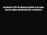 Download Ecommerce SEO: An advanced guide to on-page search engine optimization for ecommerce