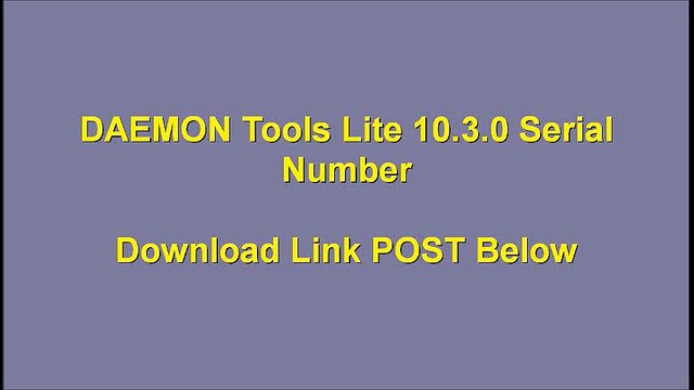 DAEMON Tools Lite 10.3.0 Crack