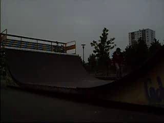 Ollie couché sur la rampe de coulaines