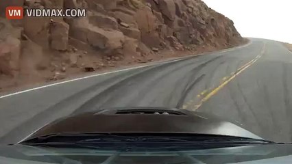 Wannabe Rally Driver drives off a cliff at high speed
