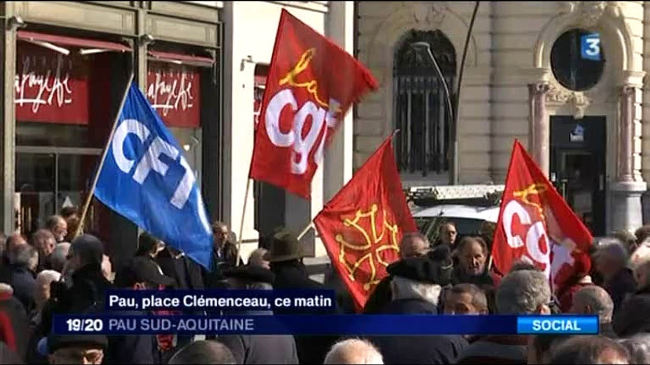 Manif dels Retirats lo 10/03/2016 a Pau