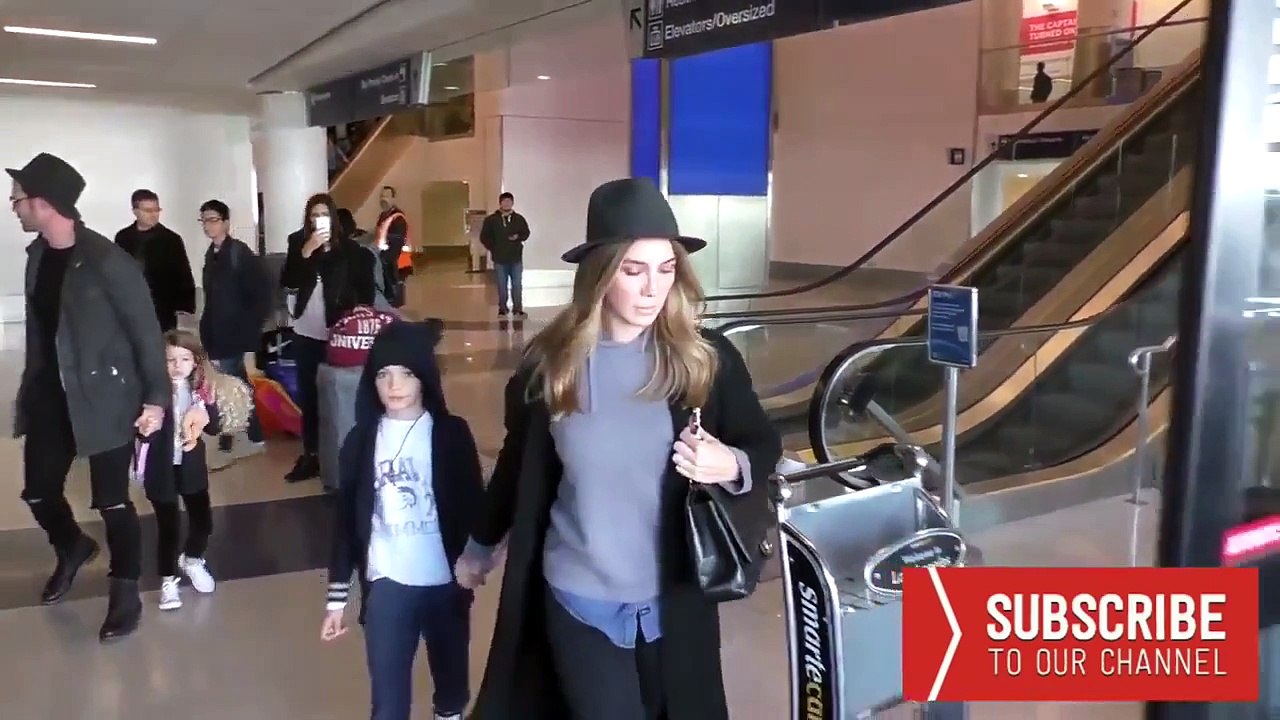 William @willylevy29 & Elizabeth @Elygutierrez19 arriving at LAX Airport in Los Angeles
