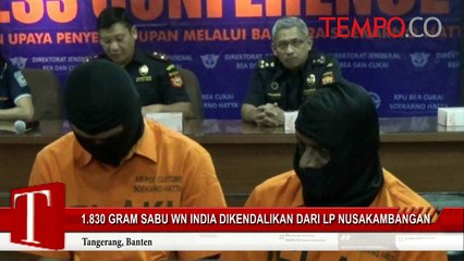 1830 Gram Sabu WN India Dikendalikan dari LP Nusakambangan