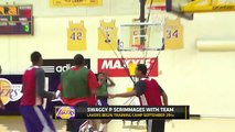 WATCH | #Lakers 1st Practice Scrimmage as Training Camp nears; Nick Young is on Fire!!