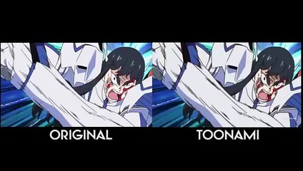 Kill La Kill Episode 18 - Censorship Comparison