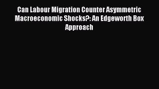 Read Can Labour Migration Counter Asymmetric Macroeconomic Shocks?: An Edgeworth Box Approach