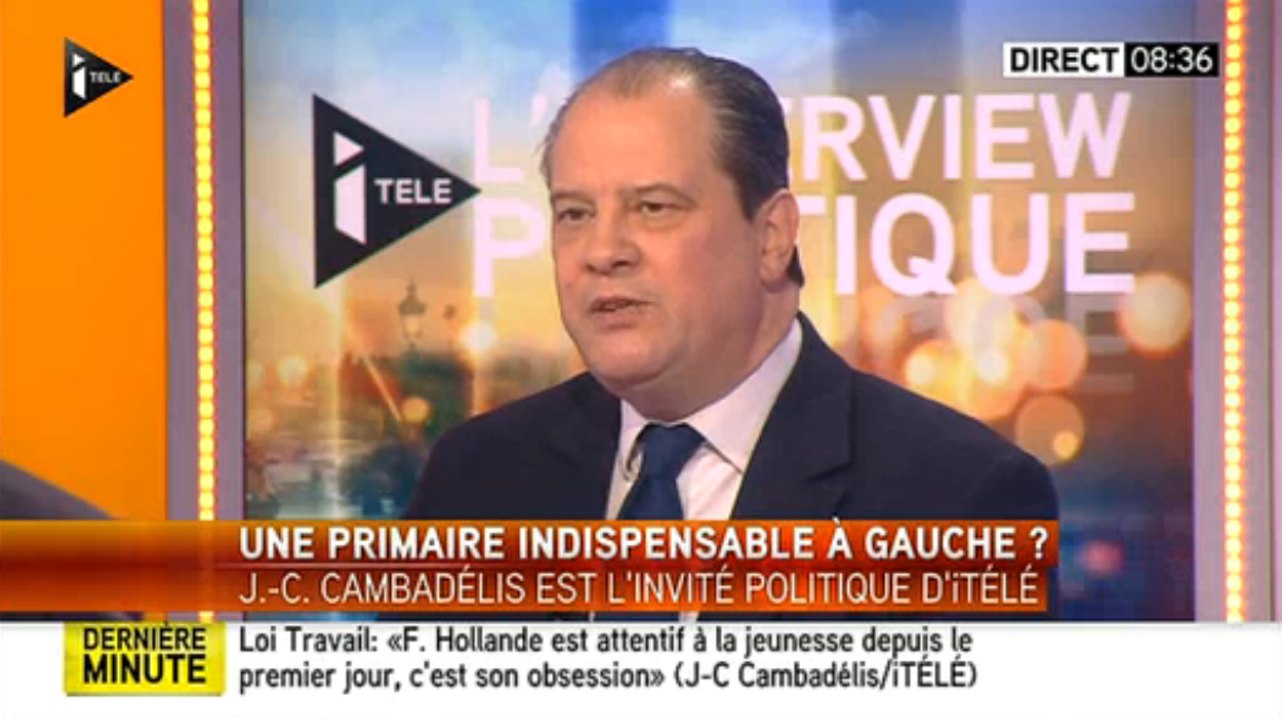 Jean-Christophe Cambadélis, sur la primaire: «Que les socialistes disent pour qui ils sont, dès maintenant»