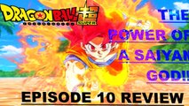(REVIEW) Dragon Ball Super Episode 10, AMAZING! SSG Goku Vs Beerus Begins! ドラゴンボール超