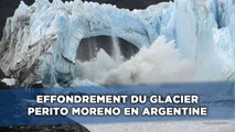 Effondrement du glacier Perito Moreno en Argentine