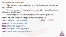 Integration by Substitution