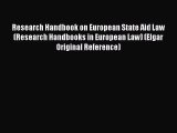 Read Research Handbook on European State Aid Law (Research Handbooks in European Law) (Elgar