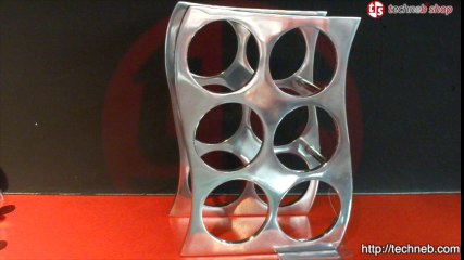 Porte bouteilles HOLES en aluminium (aluminium)