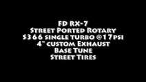 Setret Race's RX 7 FD S366 turbo 17psi fly by teaser