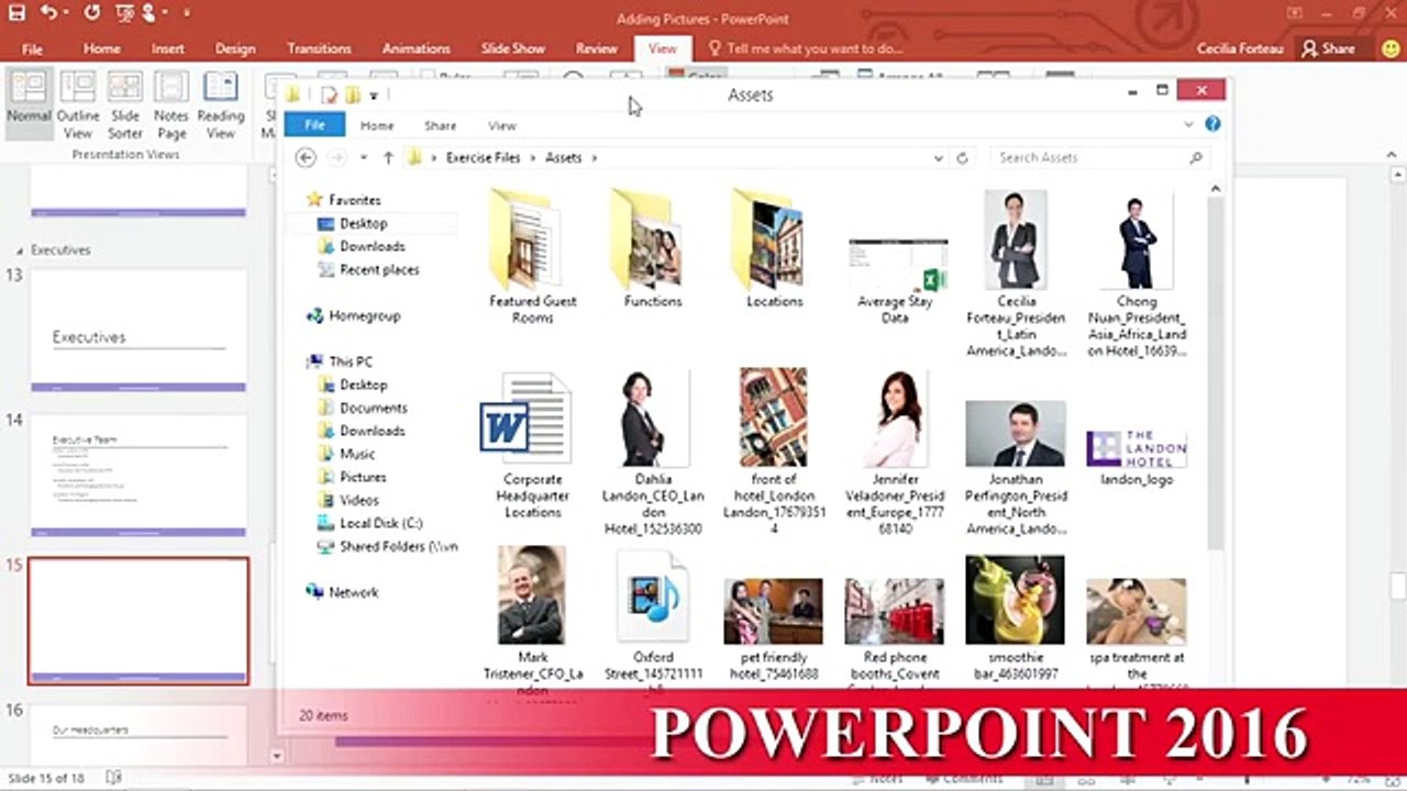 Power Point 2016 Tutorial Part05 02 Aligning objects using guides - YouTube