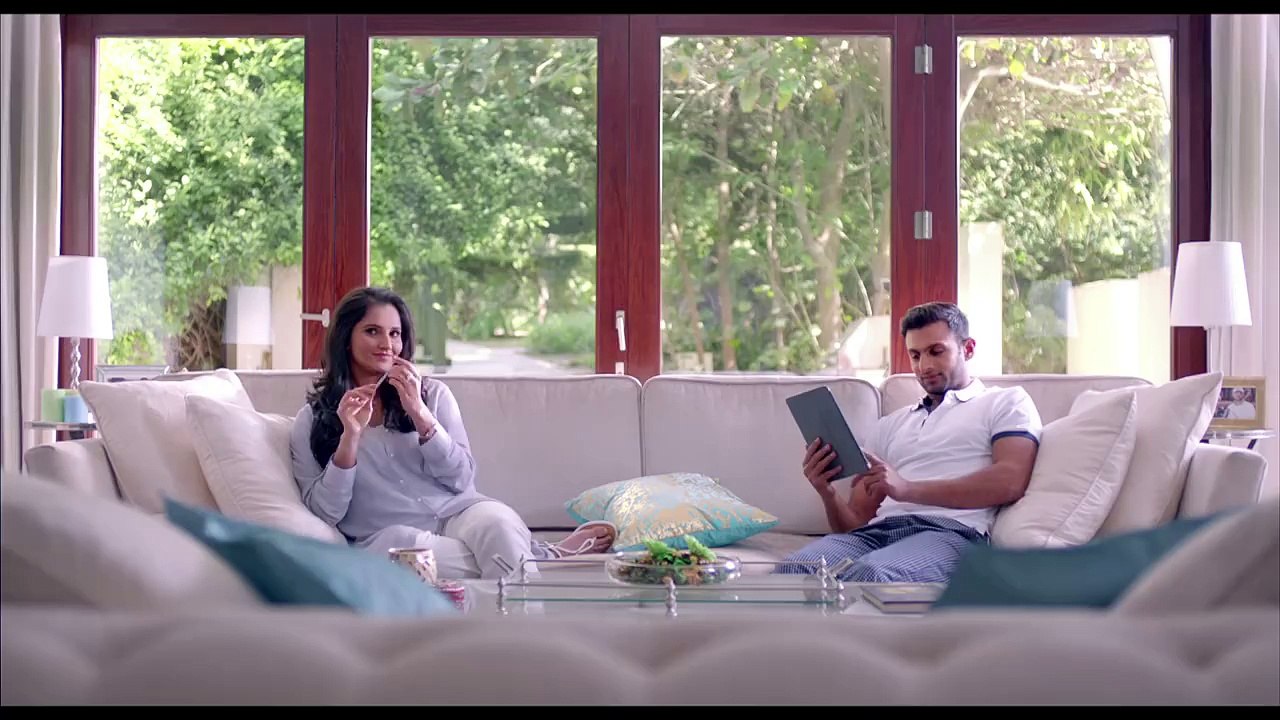 Shoaib Malik and Sania Mirza In Nestle Everyday Advertisement