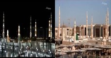 مسجد نبوی ﷺ میں دن اور رات کیسے بدلتے ہیں ۔ ۔دن اور رات کا مسجد نبوی ﷺ میں بدلنے کا خوبصورت منظر ۔ ۔