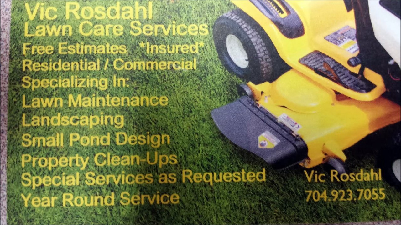 Rosdahl's Lawn & Tree Services (704) 923-7055