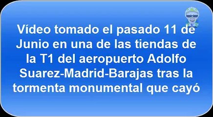 Tormenta T1 Aeropuerto Adolfo Suarez Madrid Barajas